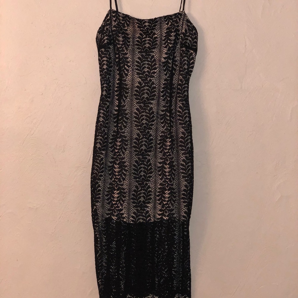 Keepsake Black & Nude Dress